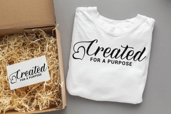 Created for a Purpose Christians SVG for T-Shirt Designs