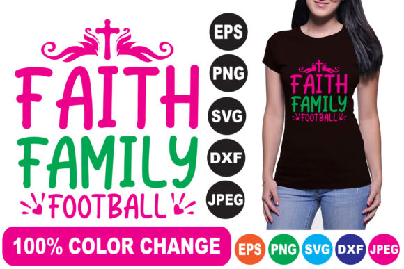 Faith Family Football T Shirt: T-Shirt Designs Review