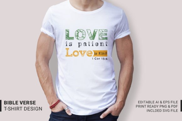 Love is Kind Bible Verse T-Shirt Design Review