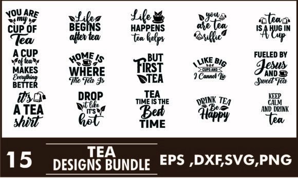 Tea SVG Designs Bundle Review